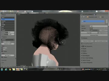 ブレンダーでキャラつくろう かみの毛 ニコニコ動画