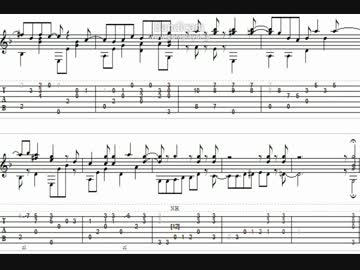 Tab譜有 猫 傾物語opソロギター楽譜 Nicozon