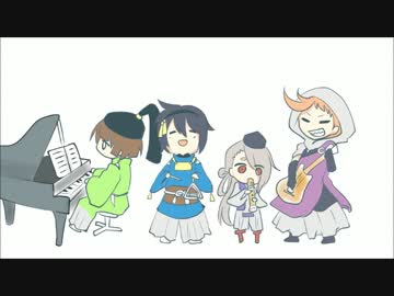 手描き刀剣乱舞 三条組が5月病マリオを演奏してみた Nicozon