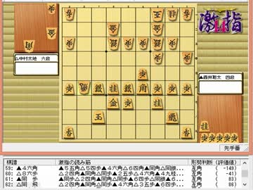 気になる棋譜を見ようその９８７ 藤井四段 対 中村六段 Nicozon