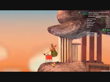 Getting Over It with Bennett Foddy - 1m 44.774s Speedrun (World