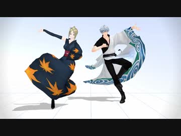 Mmd銀魂 Get Wild Tm Network 銀さん 月詠 Nicozon