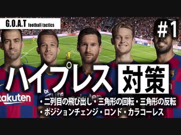 バルセロナ ハイプレスを無力化させる つの技と つの戦術 Fifa ウイイレにも ニコニコ動画