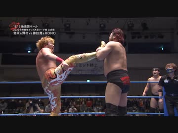 2022/11/13　2022 世界最強タッグ決定リーグ戦＜開幕戦＞　11.13後楽園ホール　第7試合