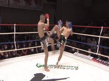 2022/3/26　【Krush.135】　宮崎 勇樹 vs 石田 龍大