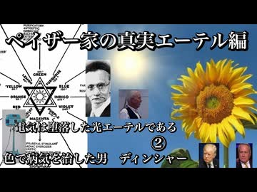 ペイザー家の真実エーテル編　電気は堕落した光エーテルである② 色で病気を治した男　ディンシャー