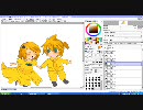 【鏡音】デフォルメリンレン描いてみた【ピク】