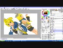 【鏡音】リンレン描いてみた【ピク】