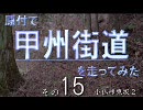 原付で甲州街道を走ってみた（その15）小仏峠東坂2