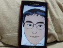 PhotoSpeakで似顔絵を加工してみた（Xperia）