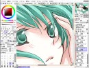 春っぽく初音ミクを描いてみた