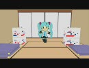 【MMD】ボクセル風初音ミクでみくみくにしてあげる♪【六畳間】