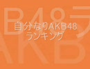 自分なりAKB48ランキング