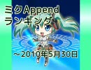 ミクAppendランキング ～2010/5/30