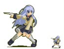 ドット絵で立華奏を描いてみた