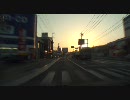 【HD】夕焼けの国道2号を走る