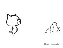 dancing pig (Butao) and bear (Kumao)