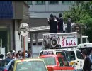民主党　白しんくんが石原の演説を妨害