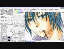 【SAI】和風にKAITOを描いてみた【試用期間中】