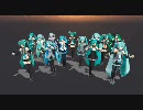 【MMD】ミクさん達でKiss！Kiss！Kiss！二番煎じ