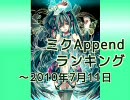 ミクAppendランキング ～2010/7/11