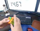 ルービックキューブ　12回測定　Average 17.92