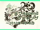 ミクAppendランキング ～2010/7/18