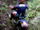 WR250R沢登り　福岡　林道