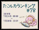 たこルカランキング #78