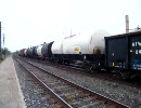 アメリカの貨物列車　化学薬品