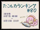 たこルカランキング #80