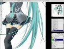 知り合いが初音ミクを描いてみた　完成