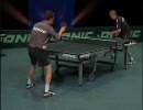 【卓球】ワルドナーとパーソンがフォアで打ち続ける動画