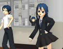 【MMD】モブ子にブレザーを着せました