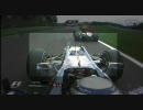 F1 Belgian GP 2010 Vettel accidents on board