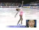 05ＧＰＦで浅田真央の解説をするキムヨナ