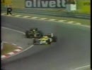 F1 1986 No11 ハンガリーGP  ネルソンピケがアイルトンセナを外から抜く