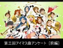 [第三回] アイドルマスター曲アンケート[前編]