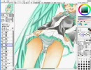 ぐだぐたと初音ミク描いてみた