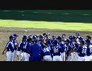 矢野選手の胴上げ