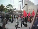 長野聖火リレー 中国人が堂々とハコ乗り＆市民が何もしない警察に抗議