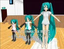 【第３回MMD体育祭】初音ミク、ちびぷちミクで、でんぐり返し