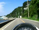 【車載動画】和歌山県の海岸線沿いの道をバイクで走ってみた