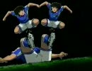 立花兄弟+次藤　スカイラブツインシュート