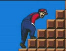 膝の悪いマリオが超高速で階段を上がる動画