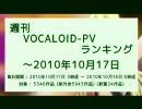 週刊VOCALOID-PVランキング ～2010年10月17日