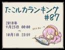 たこルカランキング #87