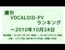 週刊VOCALOID-PVランキング ～2010年10月24日