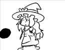３０秒で魔理沙描いてみた