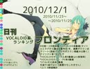 日刊VOCALOID系ランキング フロンティア 2010/12/1
